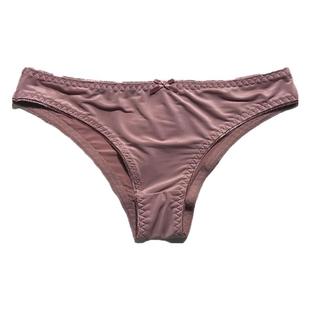 80-160斤不卡大腿内裤纯色半臀女简约低腰三角裤透气冰丝提臀薄