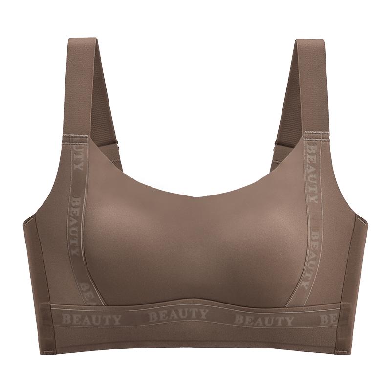 大胸显小内衣女全罩杯薄款束胸显瘦胸罩无痕提拉收副乳防下垂文胸