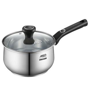 爱仕达奶锅宝宝辅食锅304不锈钢汤锅热奶家用燃气电磁炉泡面小锅