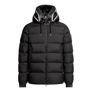 代购蒙口Cardere字母logo连帽短款羽绒服鹅绒男款户外夹克外套