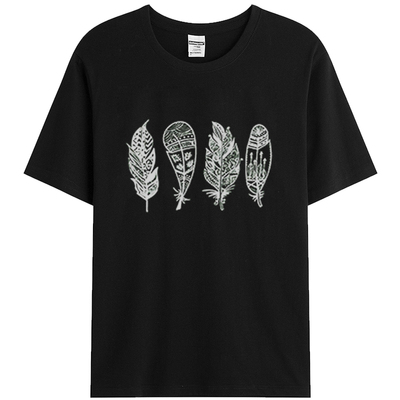 短袖街头常规印花涤纶女多色大码