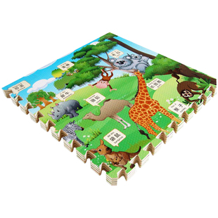 天利拼图泡沫地垫60*60卡通字母 拼接爬行垫加厚婴儿童早教爬爬垫