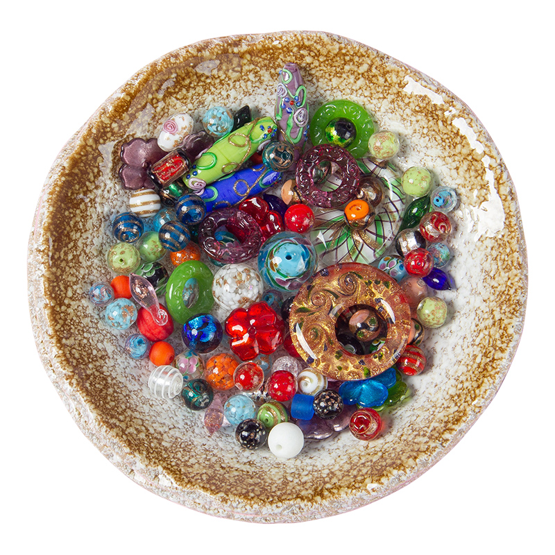 diy饰品配件琉璃珠珠子水晶散珠玉石玛瑙手链手工编绳串珠材料包