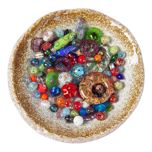 diy饰品配件琉璃珠子水晶散珠玉石玛瑙手链手机链编绳串珠材料包