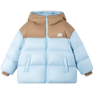 【雪山牧云记】高充绒 三防安心绒 山系拼接撞色连帽男童羽绒服