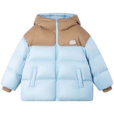 【雪山牧云记】高充绒 三防安心绒 山系拼接撞色连帽男童羽绒服