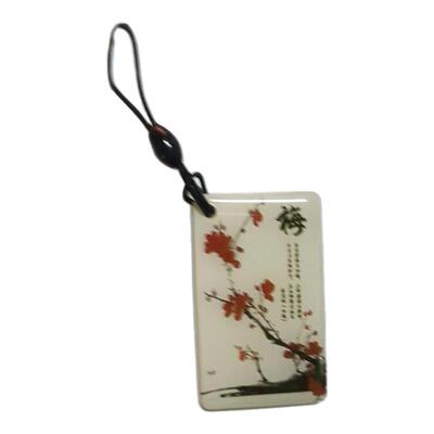 ID+IC复合卡通滴胶卡T5577+UID可反复擦写双频扣门禁复制卡电梯卡