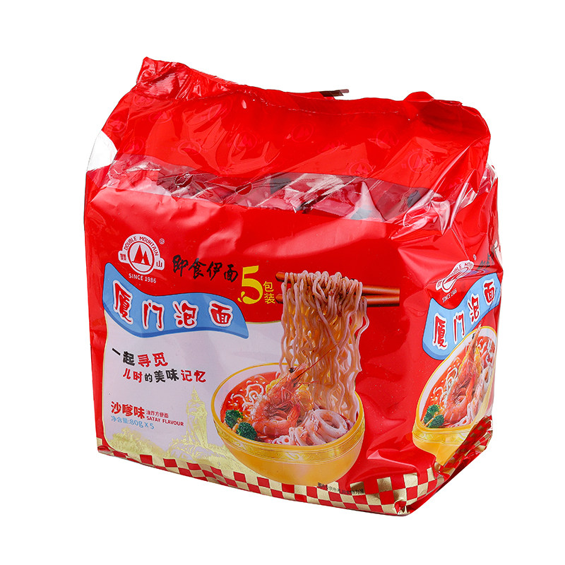 厦门特产双山泡面沙嗲味5连包