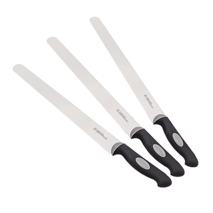 三能平口蛋糕切刀不锈钢慕斯西点刀SN4830面包刀厨房锯刀切吐司片