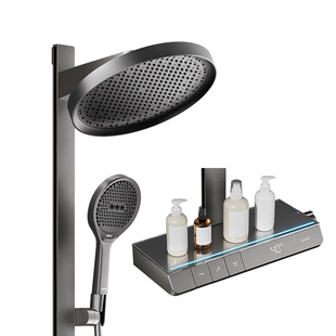 九牧卫浴官方厨卫自营巨幕琴键即关即停丝雨淋浴花洒套装淋浴套装