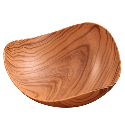 仿木纹水果盘客厅茶几干果零食盘