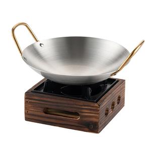 onlycook不锈钢干锅锅具酒精炉子小火锅家用商用卡式炉专用干锅炉