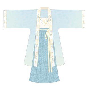 素羽华裳金粟垂芳 新款宋制汉服女日常可穿 长褙子齐腰裙夏秋套装