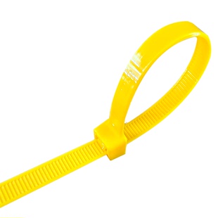 塑料尼龙彩色扎带医疗垃圾专用黄色绑带固定卡扣勒死狗红色束线带