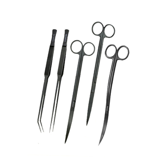 沃韦朗水草剪刀加长不锈钢鱼缸镊子尖头夹子种植修剪造景工具套装