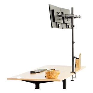 桌面显示器支架增高双屏 加高旋转桌面升降电脑显示屏幕架子挂架