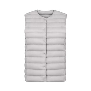 帆泊秋冬轻薄排骨羽绒马甲女2025新短款背心内穿内胆百搭马夹外套