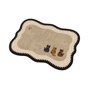 中古卡通浴室地垫卫生间硅藻泥吸水速干地毯厕所门口防滑耐脏脚垫