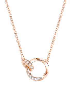 量子纠缠「莫比乌斯环」项链纯银