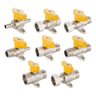 全铜活接带底座燃气阀门4分DN15内外丝球阀煤气阀天然气水开关6分