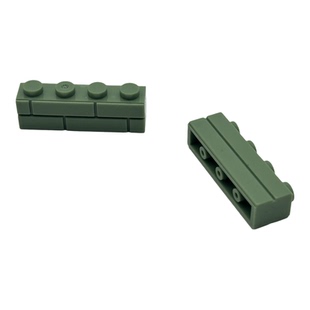 小颗粒1X4积木墙砖15533积木砖块兼容乐高军事场景建筑拼装城墙