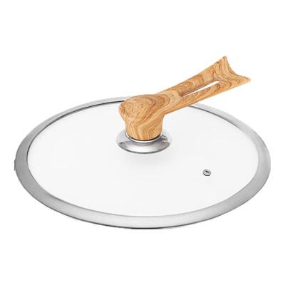 钢化玻璃盖可立盖炒菜锅盖配件