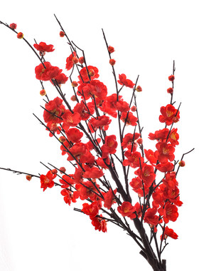 仿真梅花枝腊梅桃花树枝塑料假花