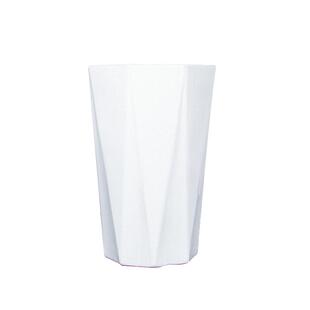 特大号陶瓷花盆大口径家用客厅落地发财树龟背竹专用白色几何花瓶