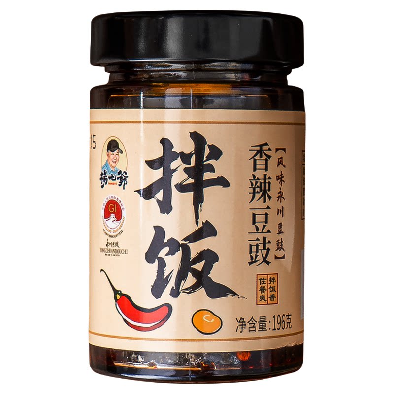 杨七爷拌饭香辣豆豉196g