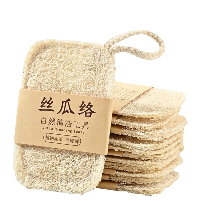 丝瓜络洗碗抹布刷锅百洁布天然丝瓜瓤刷碗家务厨房耐用不沾油海棉