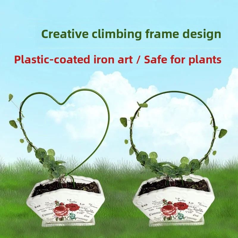 室内铁艺圆形心形雪莹山乌龟甲龙蝴蝶兰造型花架爬藤架子植物支架