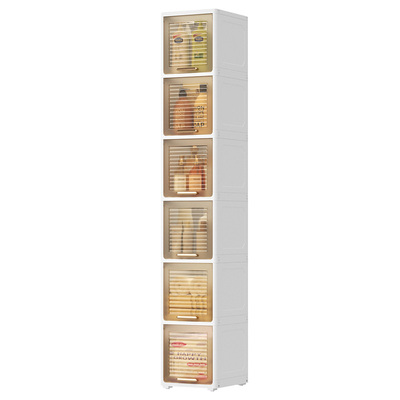 夹缝翻盖式塑料收纳柜