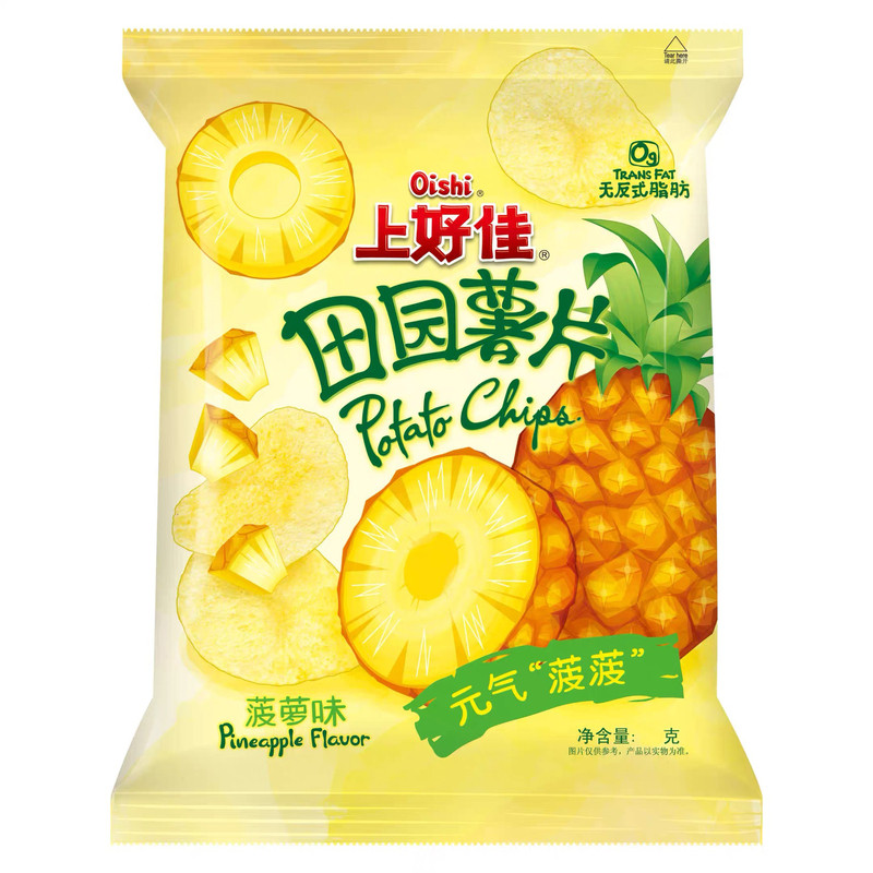 上好佳田园薯片菠萝味70g