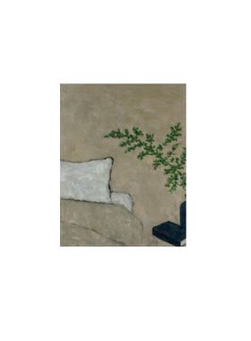 HW.piant原创手绘《春意浓》后现代清新极简玄关装饰油画餐厅艺术
