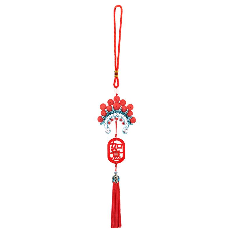 赛卓绒球凤冠衍纸挂件手工diy