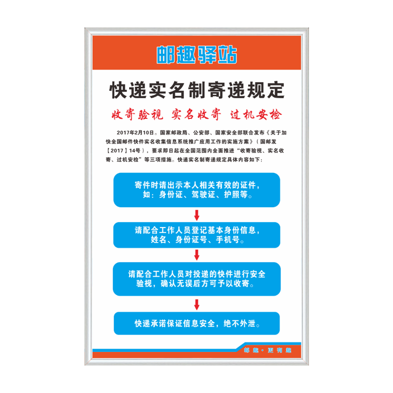 邮趣驿站制度牌厂家直销
