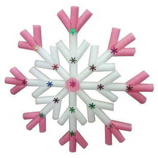 儿童节学校舞蹈表演道具手持雪花 圣诞节装饰雪花 运动会场景布置