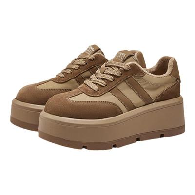 美拉德经典款棕色休闲鞋简约板鞋