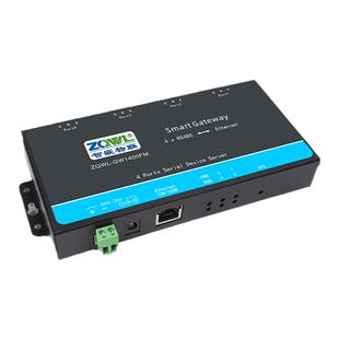 通讯隔离4串口服务器4路RS485转以太网模块Modbus网关JSON二次开发HTTP边缘计算