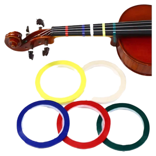 初学者小提琴指位贴大提琴把位贴不留胶二胡音准指法贴辅助拇指琴尤克里里音阶贴无痕不伤琴入门配件多色胶布