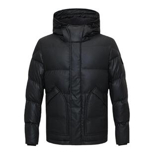 【防水】Navigare意大利小帆船灰色短款羽绒服男冬季连帽保暖外套