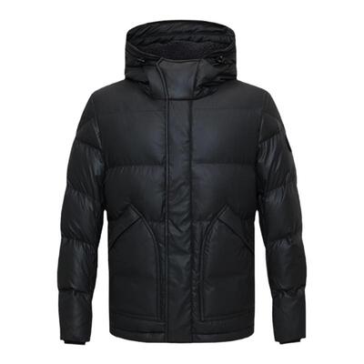 【防水】Navigare意大利小帆船灰色短款羽绒服男冬季连帽保暖外套