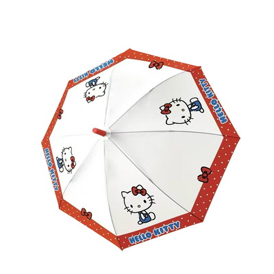 三丽鸥凯蒂猫长柄伞磨砂挡雨自动