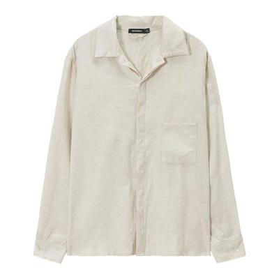 【天丝亚麻混纺】Unvesno(UN)无刺挠感老钱row风慵懒抗皱休闲衬衫