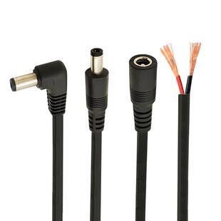 纯铜大功率电源连接线5.5*2.5 DC24V12V10A公母头延长线18AWG插头