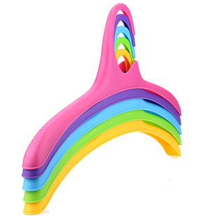 塑料半圆衣架宽肩防滑无痕衣架防皱衬衫T恤外套晾衣架不起包衣撑