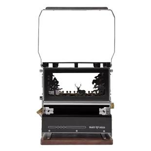 黑固遇见煤油灯观火炉迷你桌面观赏炉摆件户外复古灯油炉煮茶油炉