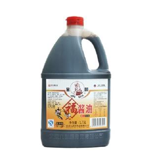 1桶包邮北京酱油 六必居金狮福字酱油1.75L 酿造酱油
