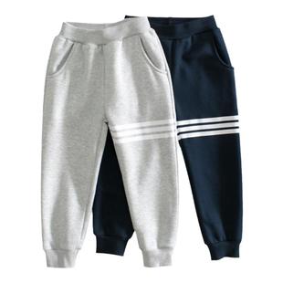 27kids品牌童装秋冬季款儿童长裤子中小童加绒薄绒运动裤男童卫裤