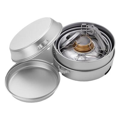 铝合金暴风炉酒精燃气炉套锅煎锅露营防风风暴炉户外野营炉具套装